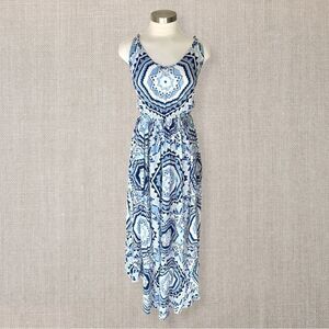 RIPCURL Patterned Spaghetti Strap Maxi Dress